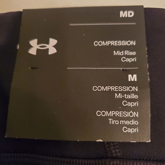 📢SALE BRAND NEW! Under Armour  Women's Compression Mid Rise Capri Leggings - Picture 5 of 8